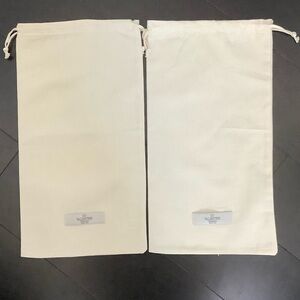 Valentino Garavani Cream Dust Shoe Bags, made in Italy